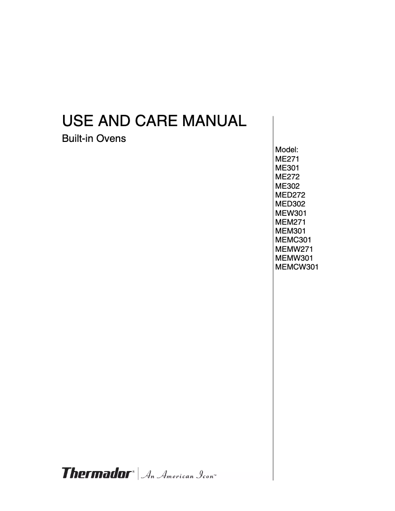 Image de la première page du manuel de l'appareil MEMC301ES