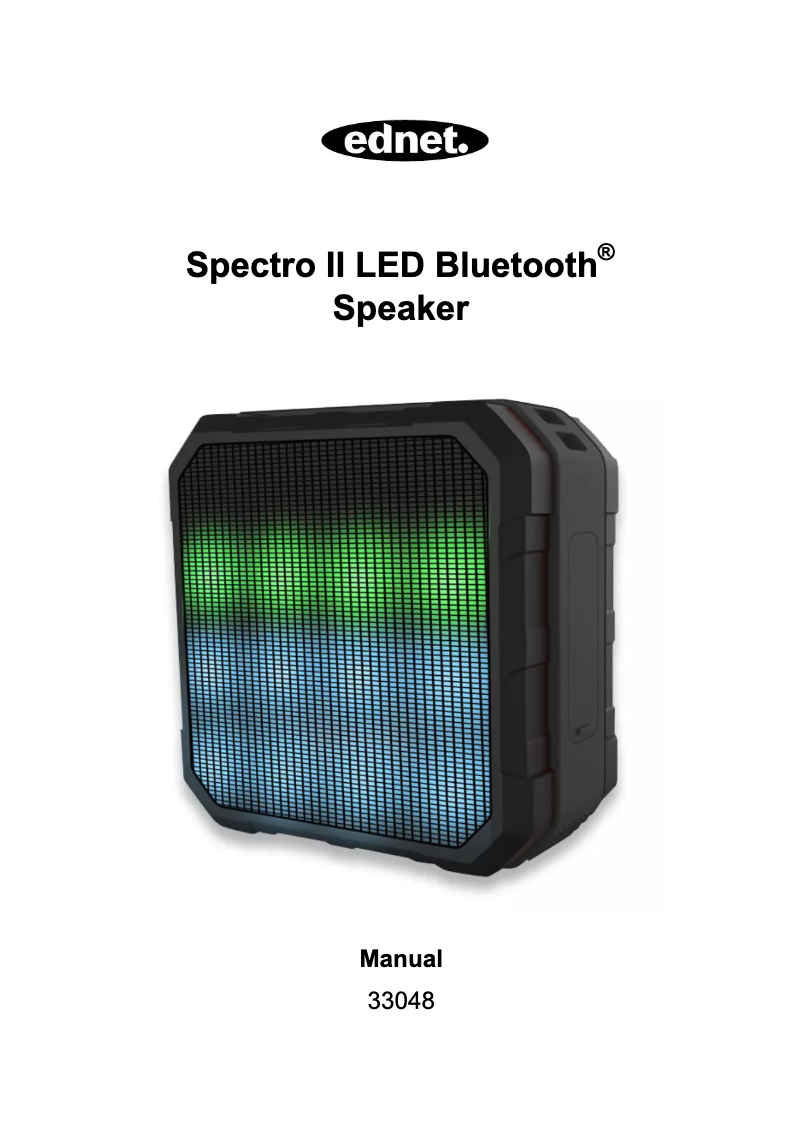 Image de la première page du manuel de l'appareil Spectro II