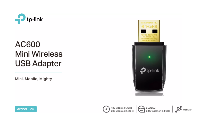 Page 1 de la notice Fiche technique TP-Link Archer T2U