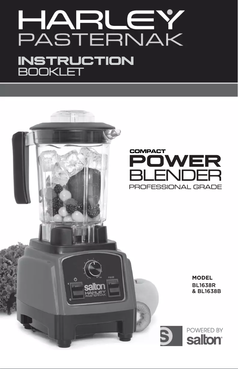 Page 1 de la notice Manuel utilisateur Harley Pasternak BL1683