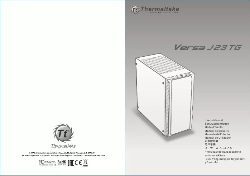 Page n°1 - Manuel utilisateur Thermaltake Versa J23 TG RGB