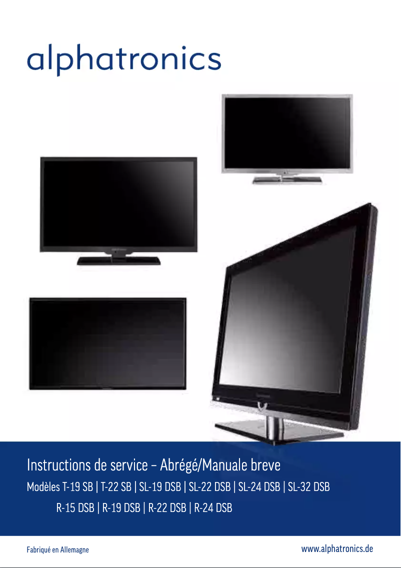 Page n°1 - Manuel utilisateur Alphatronics R-24 DSB