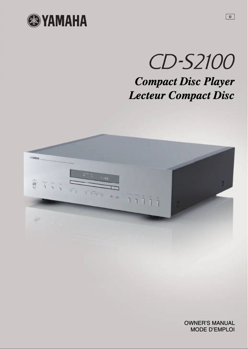 Image de la première page du manuel de l'appareil CD-S2100