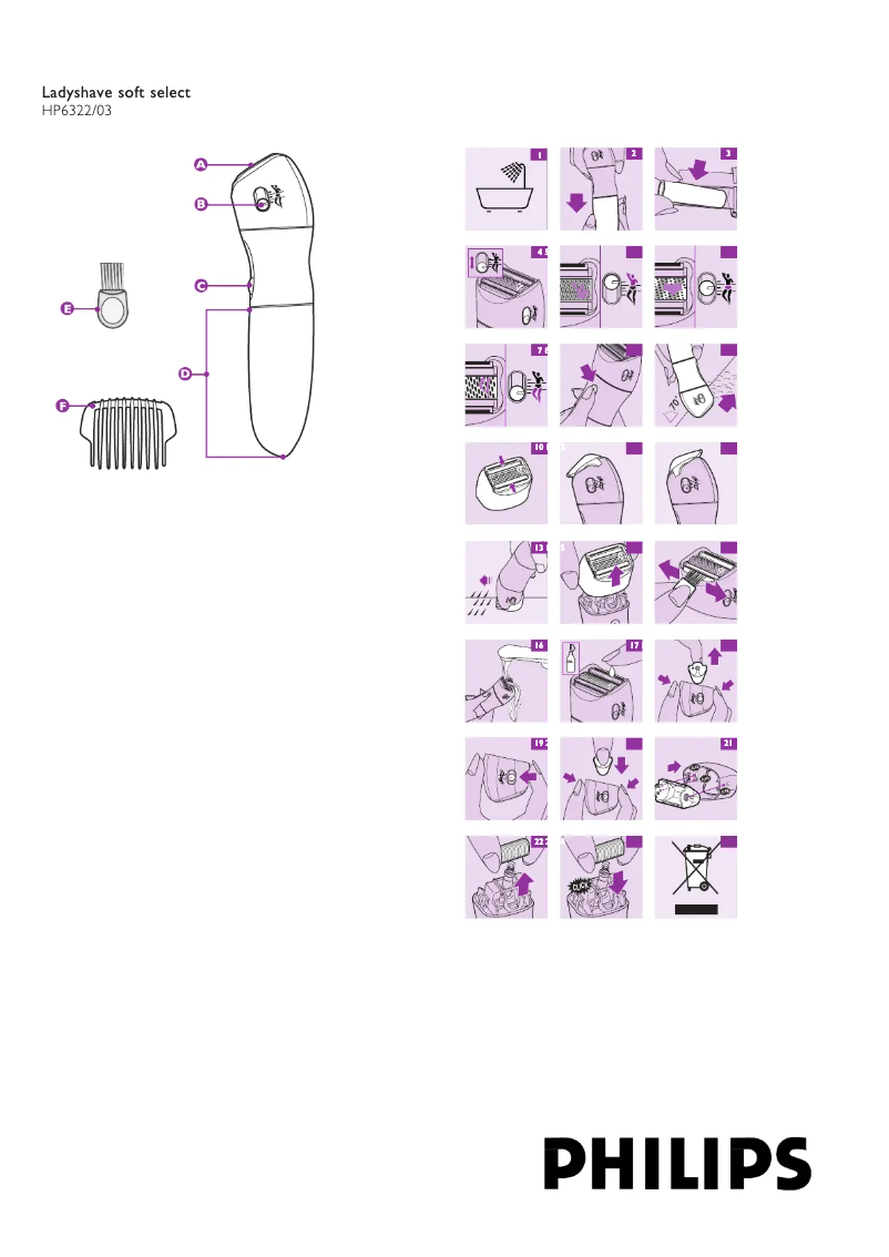 Image de la première page du manuel de l'appareil HP6322