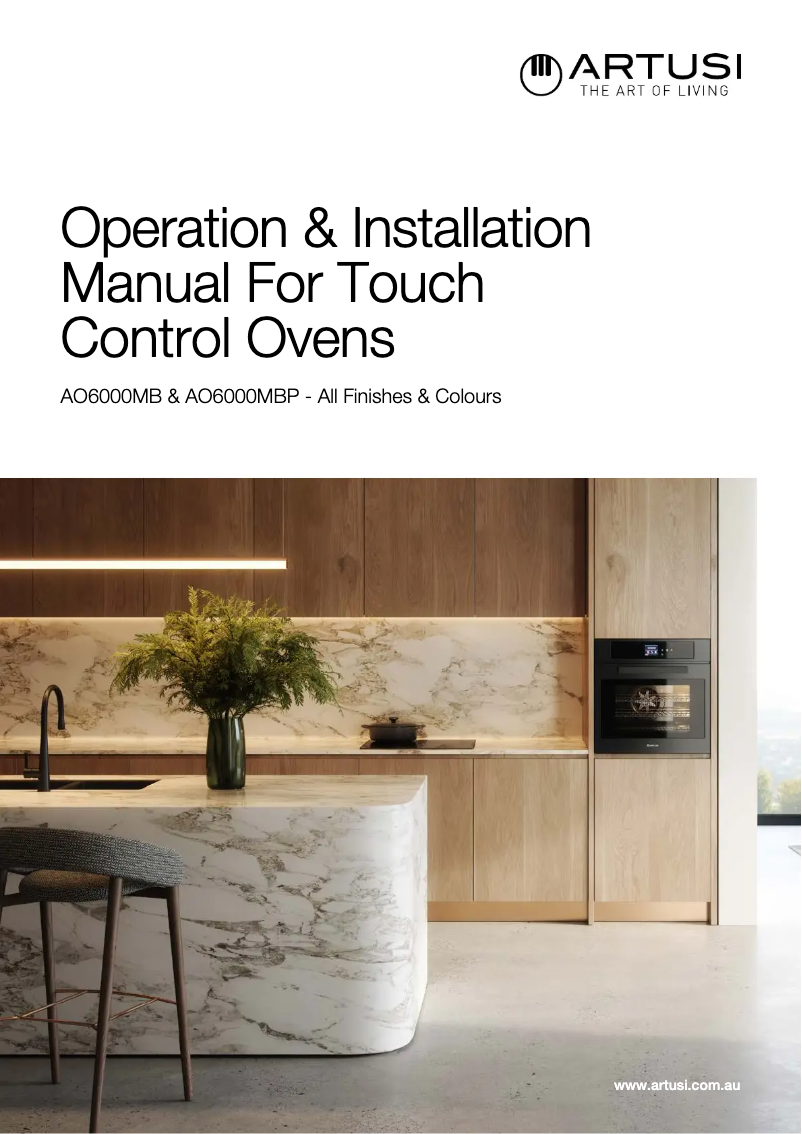 Page 1 de la notice Manuel utilisateur Artusi AO6000MB