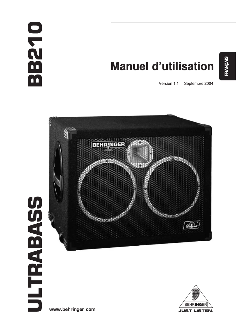 Image de la première page du manuel de l'appareil Ultrabass BB210