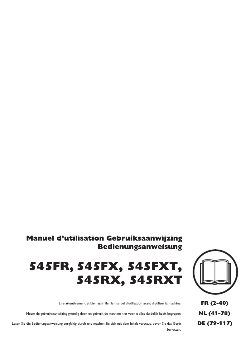 Página 1 del manual Manual de usuario Husqvarna 545FR