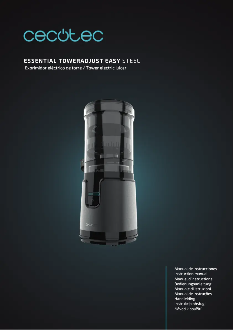 Page 1 de la notice Manuel utilisateur Cecotec Essential TowerAdjust Easy