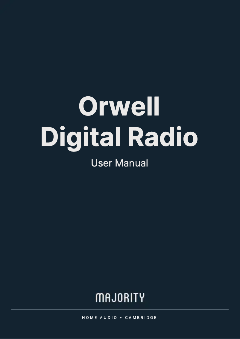 Image de la première page du manuel de l'appareil Orwell