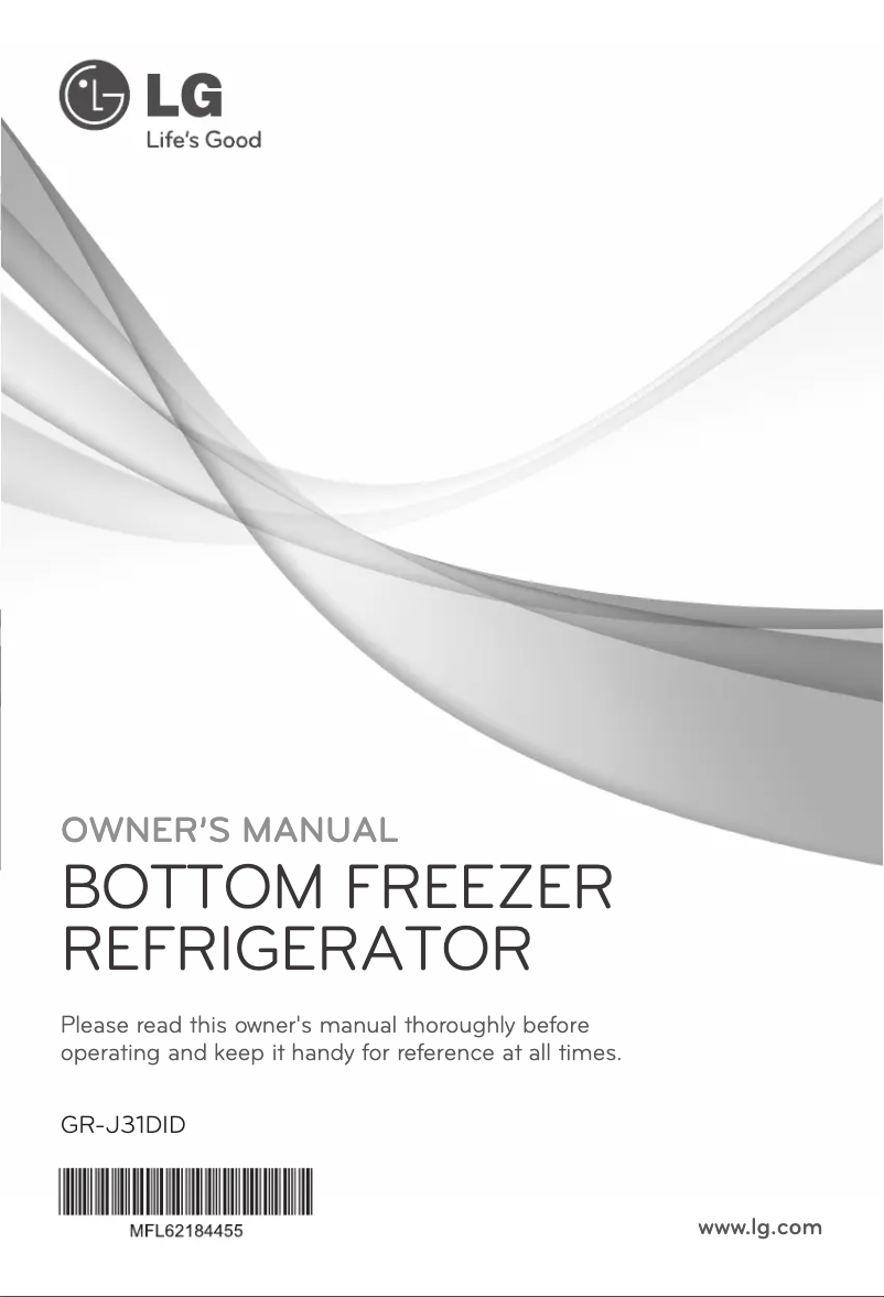 Page 1 de la notice Manuel utilisateur LG GR-J31DID