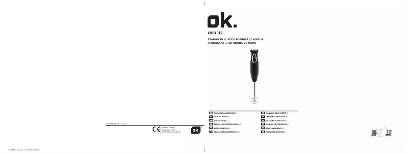 Page 1 de la notice Manuel utilisateur OK OSB 112