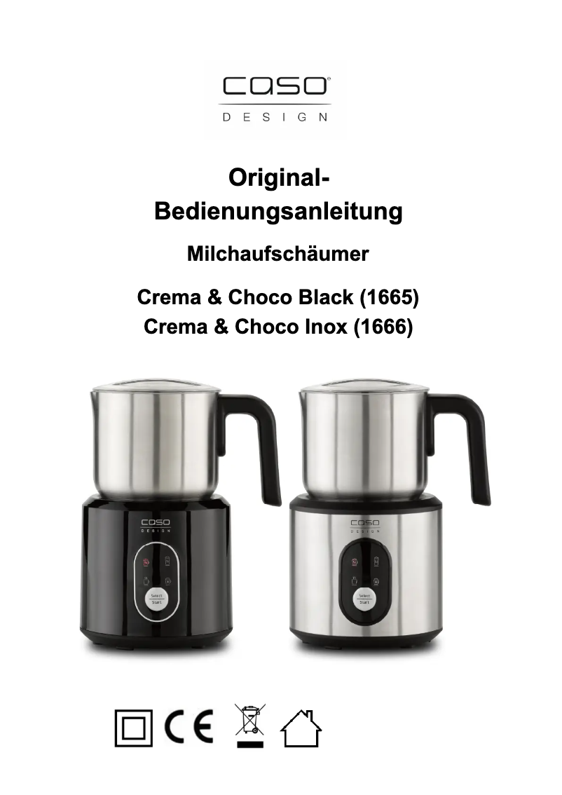 Image de la première page du manuel de l'appareil Crema & Choco