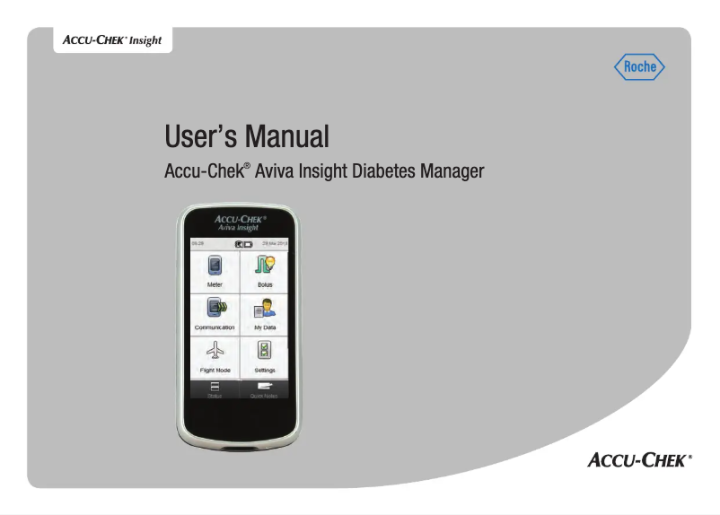 Image de la première page du manuel de l'appareil Insight