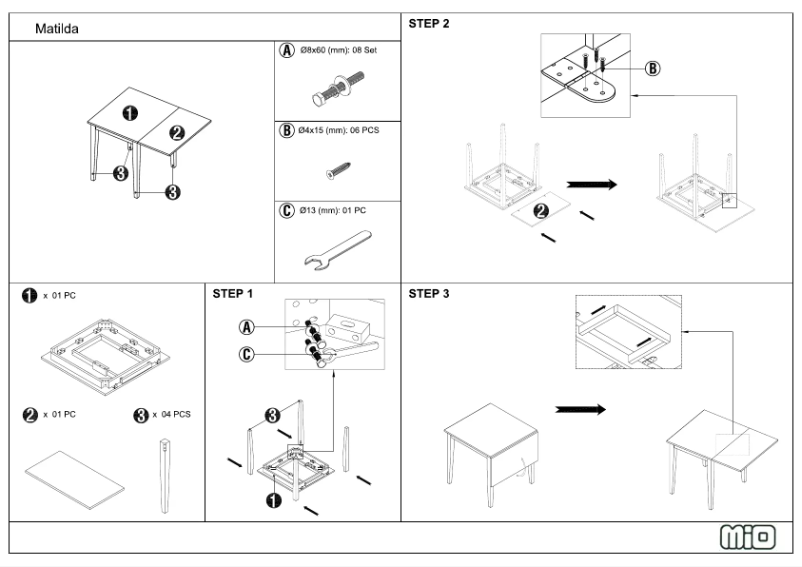 Page n°1 - Manuel utilisateur Mio Matilda
