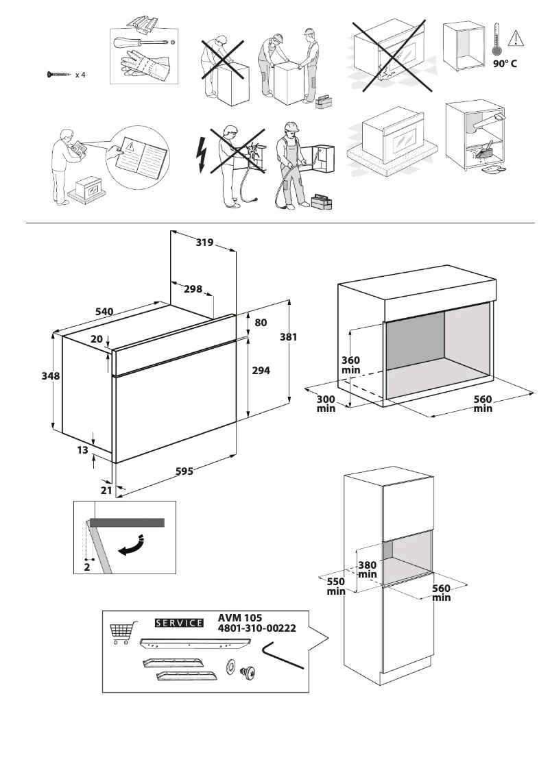 Page 1 de la notice Instructions de sécurité Whirlpool AMW 4910 IX