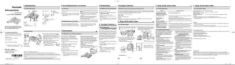 Page 1 de la notice Manuel utilisateur Panasonic KX-TS520EX