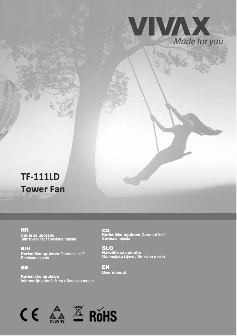 Page 1 de la notice Manuel utilisateur Vivax TF-111LD