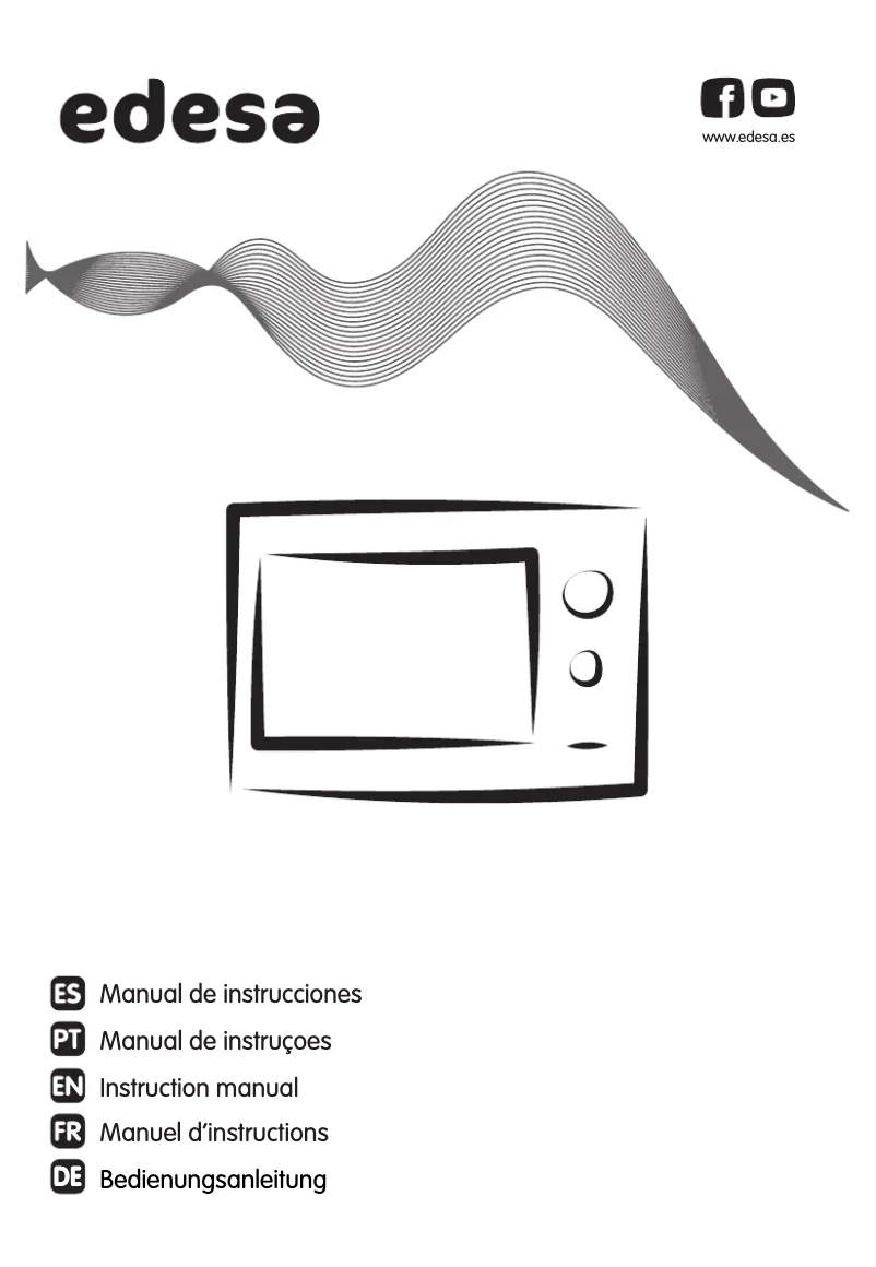 Page n°1 - Manuel utilisateur Edesa EMW-2510-IG X