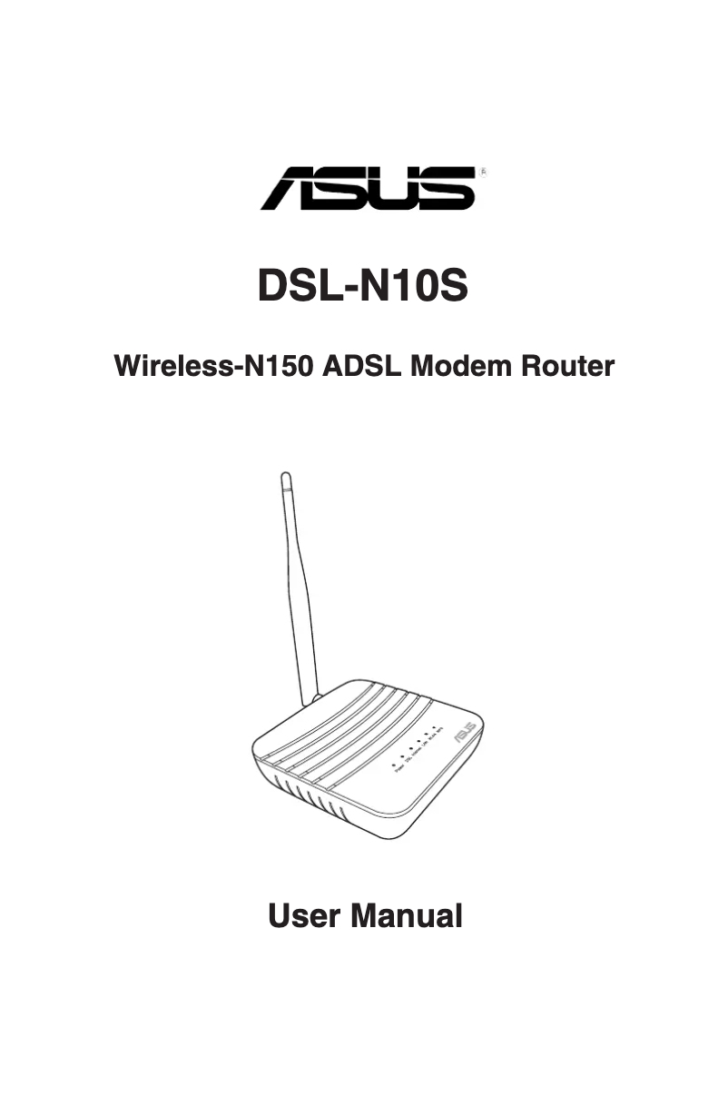 Page 1 de la notice Manuel utilisateur Asus DSL-N10S