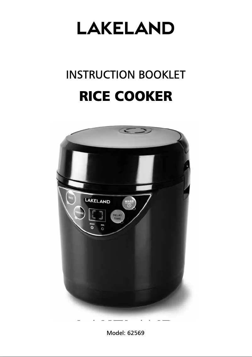 Page n°1 - Manuel utilisateur Lakeland 62569