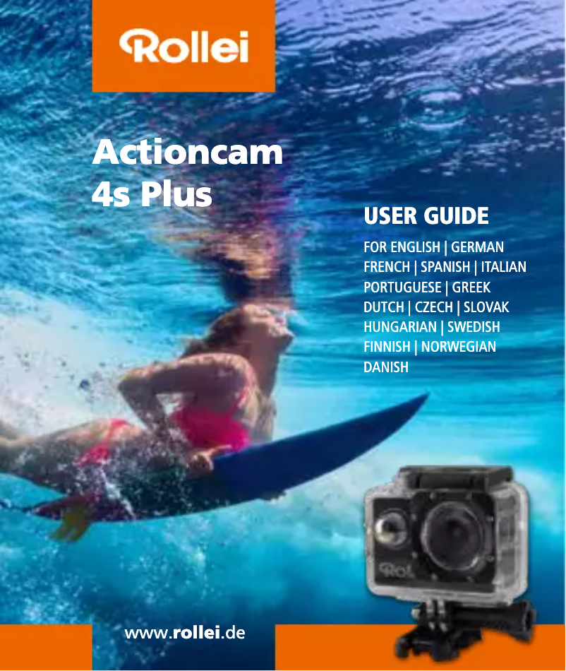 Page n°1 - Manuel utilisateur Rollei Actioncam 4s Plus