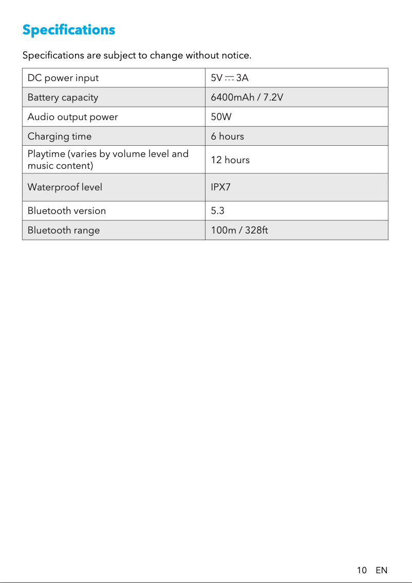 Image de la première page du manuel de l'appareil Motion X600