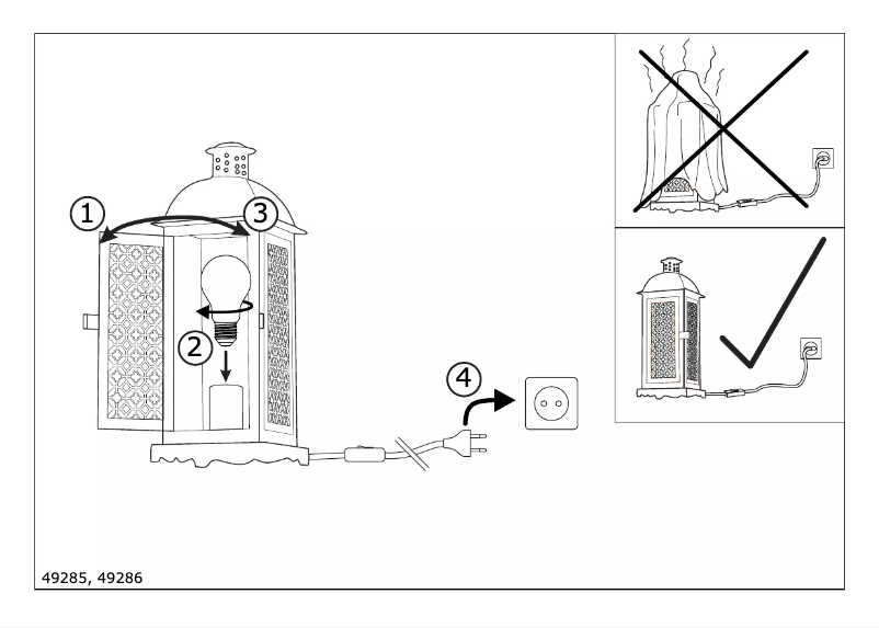 Page 1 de la notice Manuel utilisateur Eglo Vintage Winsham