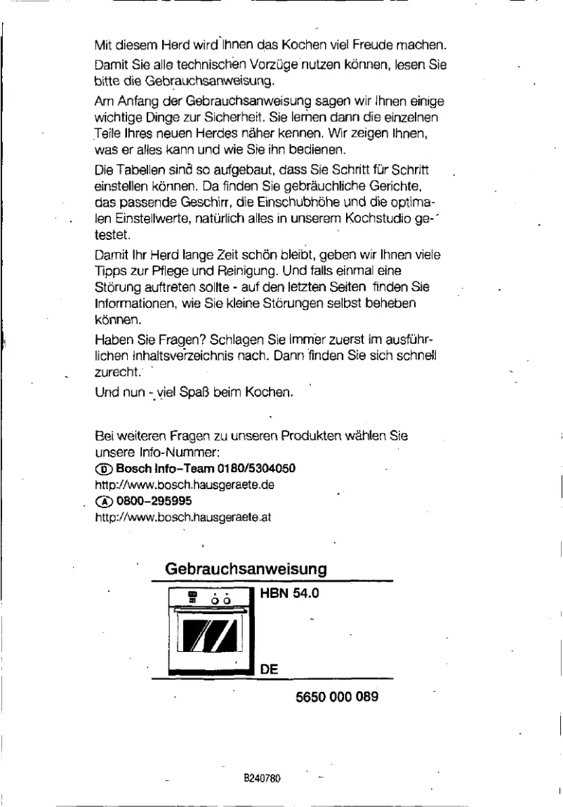 Image de la première page du manuel de l'appareil HBN5420