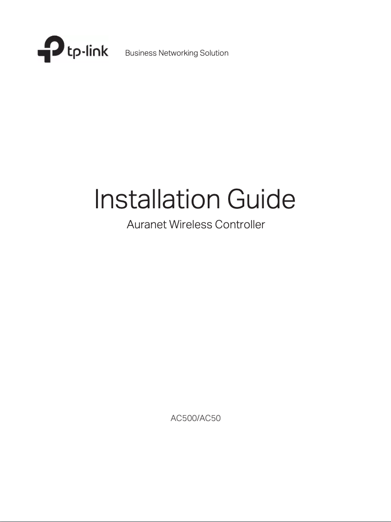 Page 1 de la notice Guide d'installation TP-Link AC50