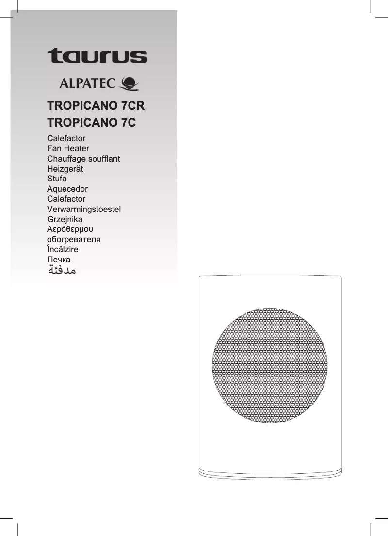 Page 1 de la notice Manuel utilisateur Taurus Alpatec Tropicano 7CR