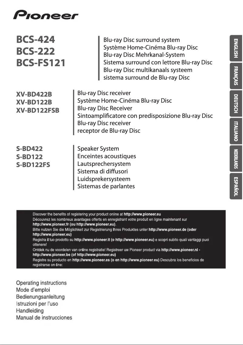 Image de la première page du manuel de l'appareil BCS-222