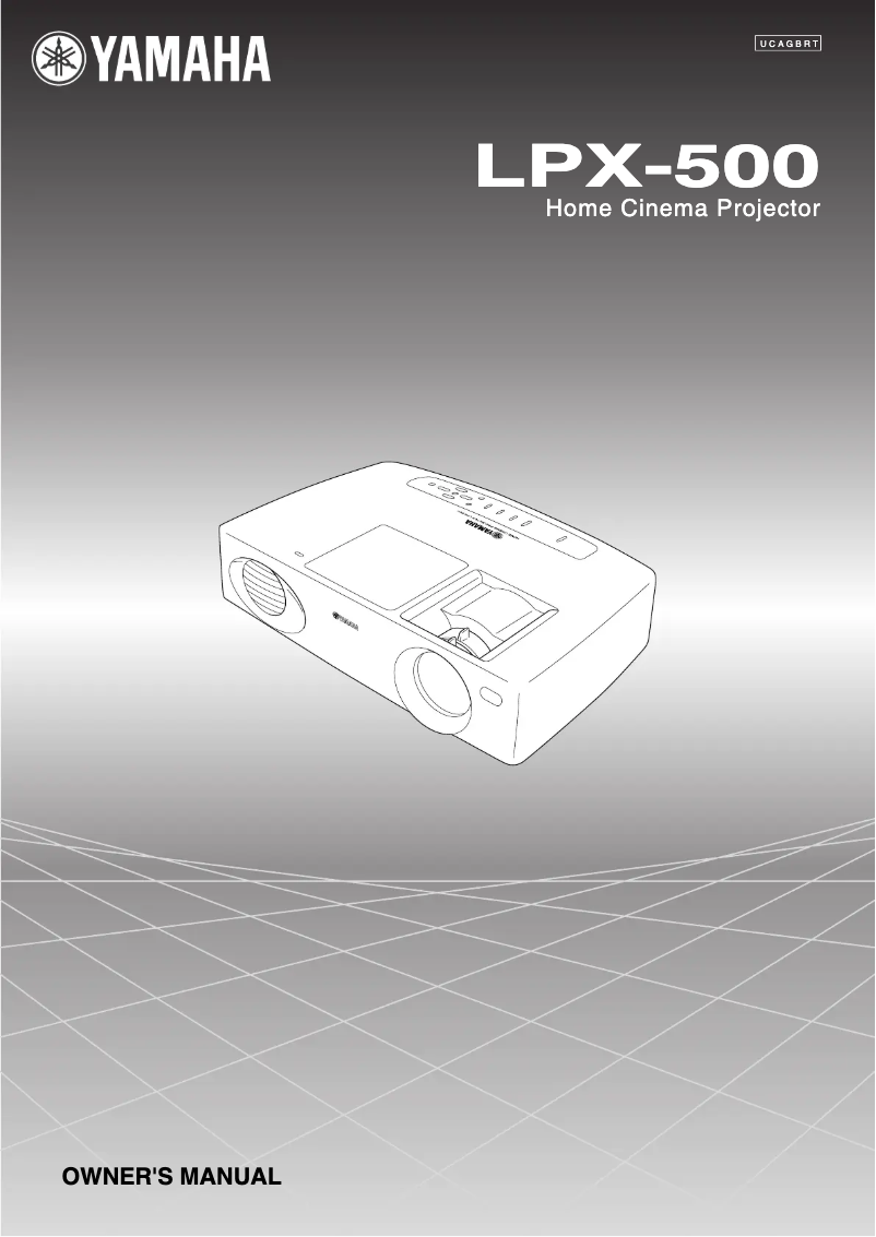 Page 1 of the manual User Manual Yamaha LPX-500