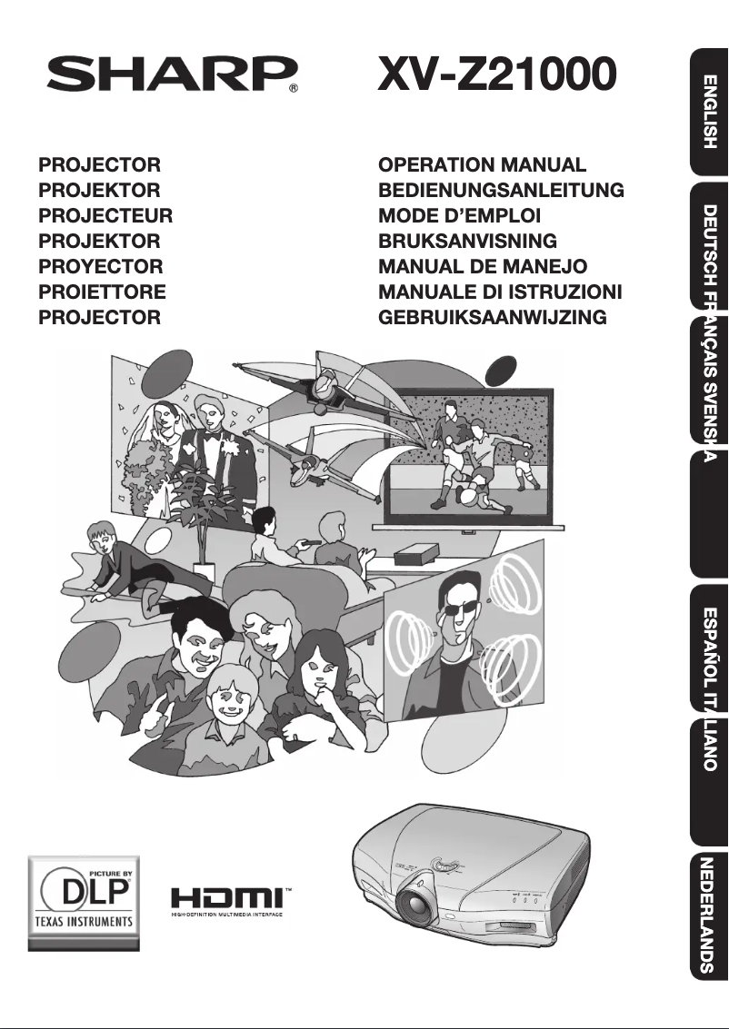 Page n°1 - Manuel utilisateur Sharp XV-Z21000