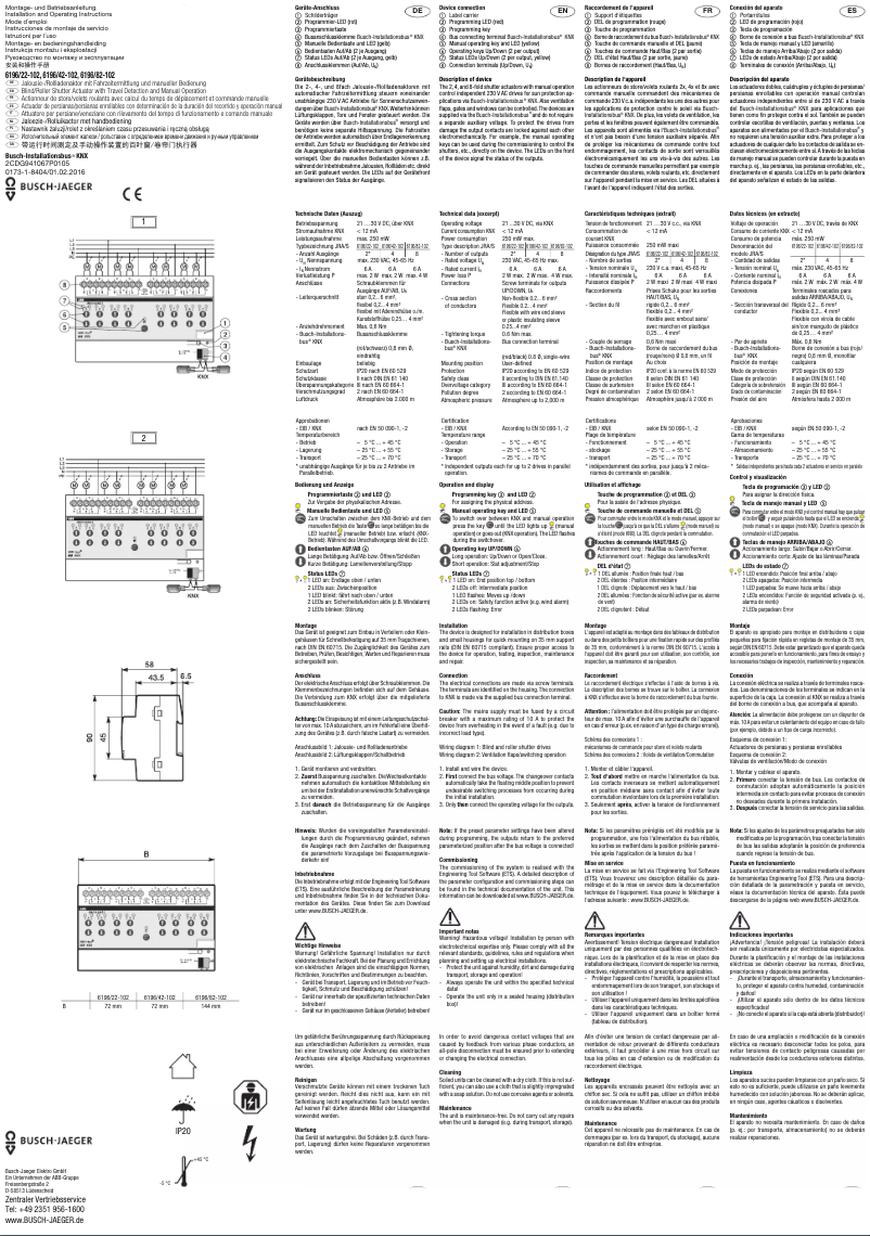 Image de la première page du manuel de l'appareil 6151-0-0221
