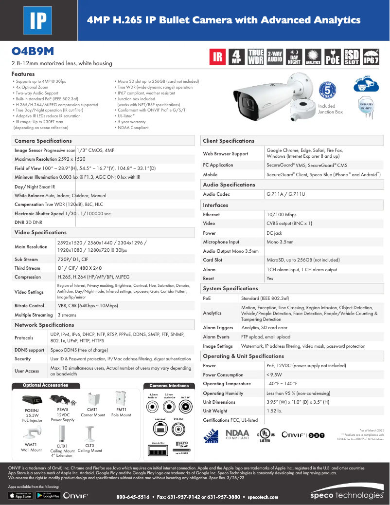 Image de la première page du manuel de l'appareil O4B9M