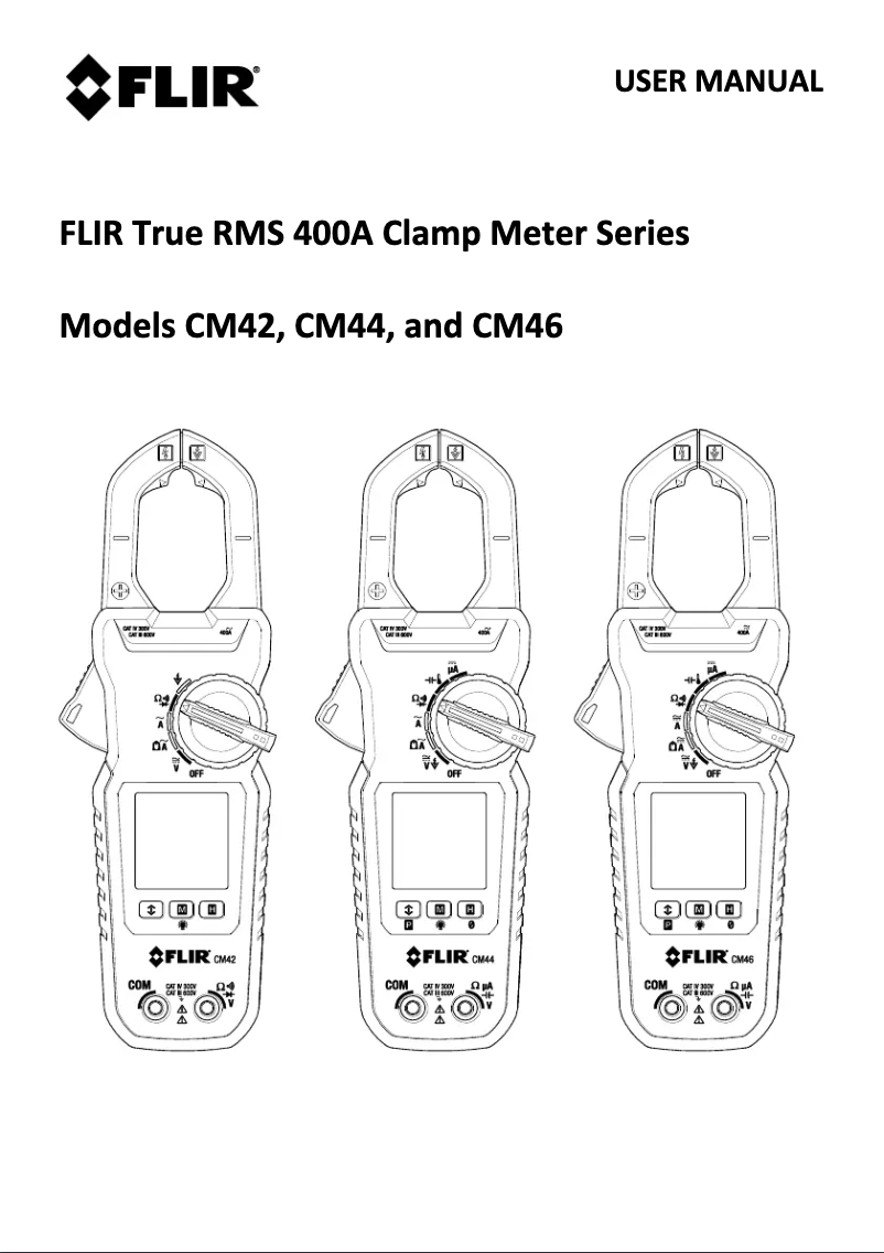Page 1 de la notice Manuel utilisateur FLIR CM46