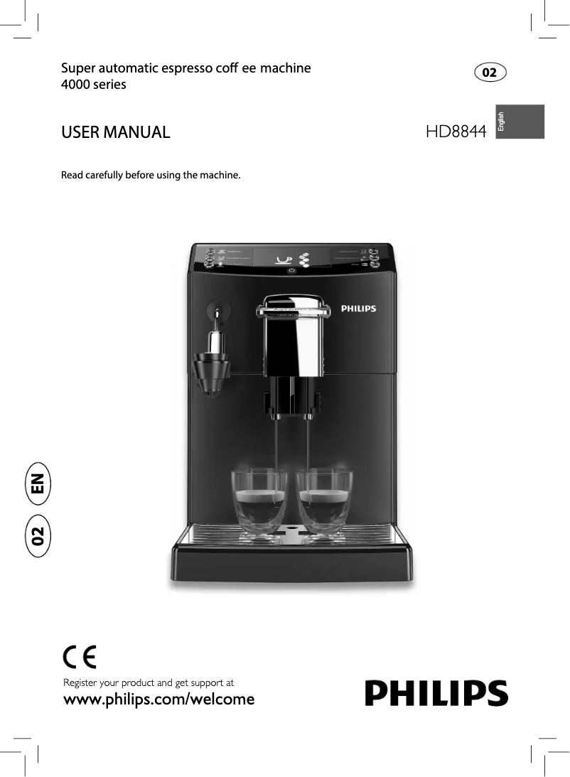 Page 1 de la notice Manuel utilisateur Philips 4000 series HD8844