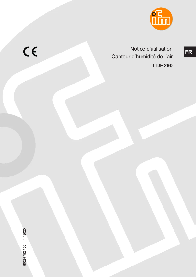 Image de la première page du manuel de l'appareil LDH290