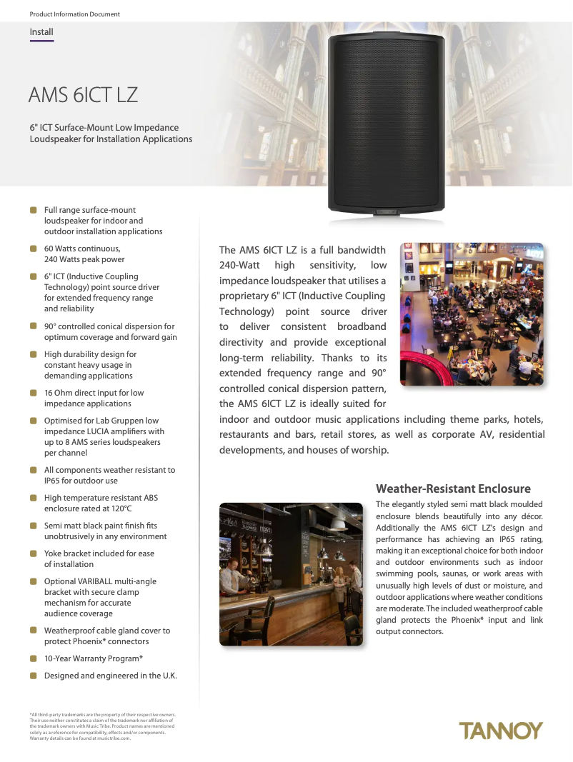 Image de la première page du manuel de l'appareil AMS 6ICT LZ