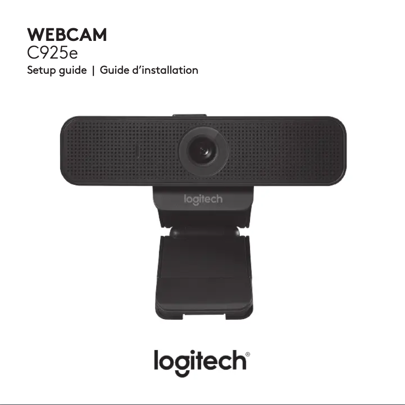 Page n°1 - Guide de démarrage rapide Logitech C925e