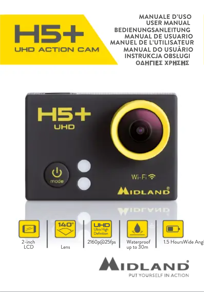 Page n°1 - Manuel utilisateur Midland H5+