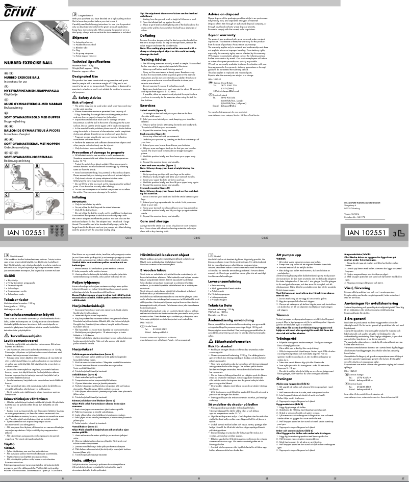 Image de la première page du manuel de l'appareil IAN 102551