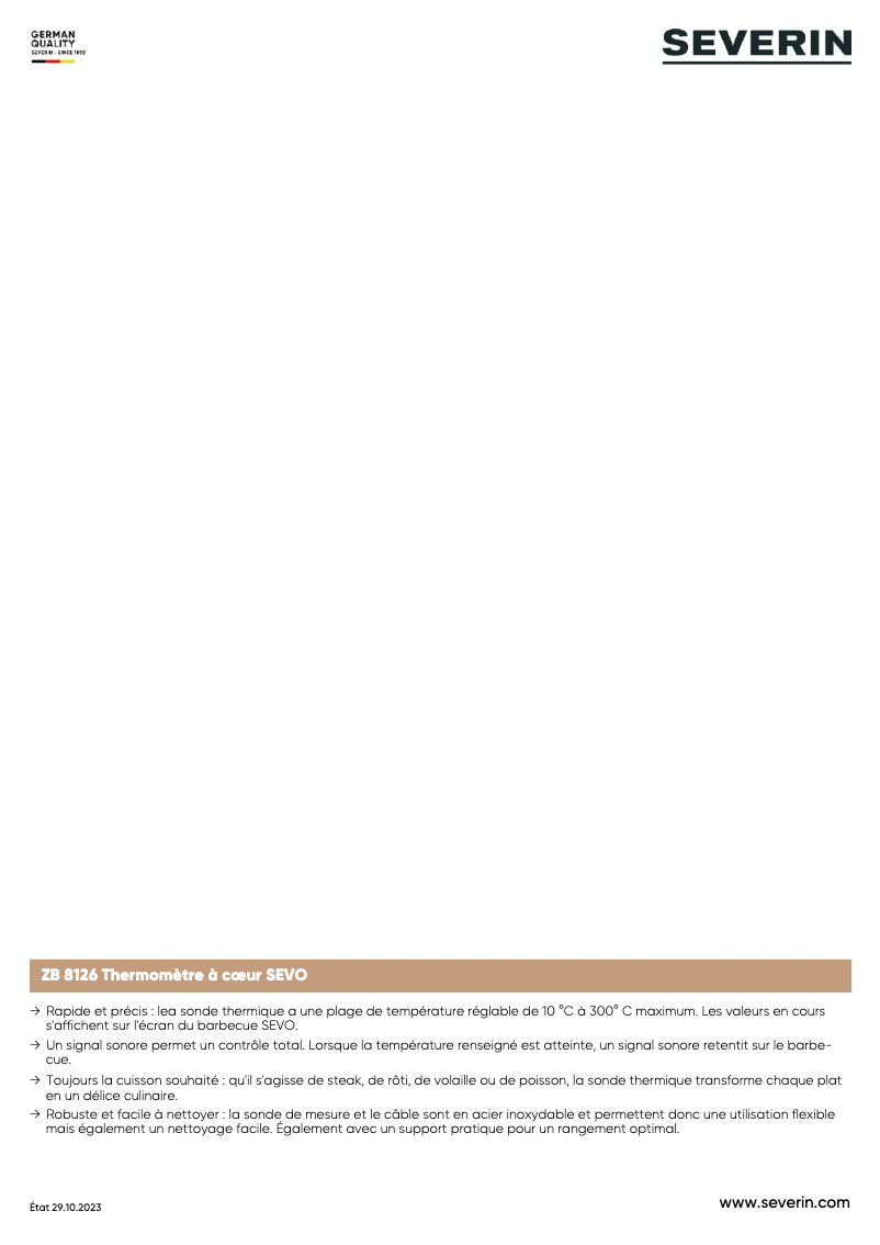 Image de la première page du manuel de l'appareil ZB 8126