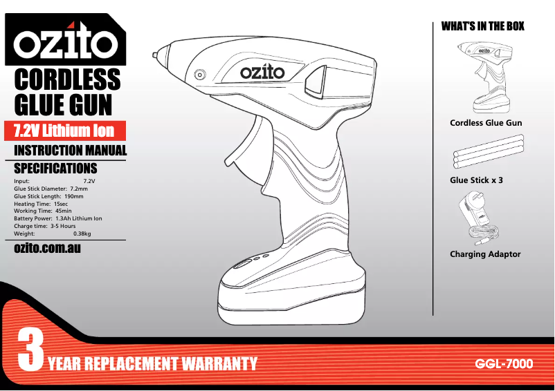 Image de la première page du manuel de l'appareil GGL-7000