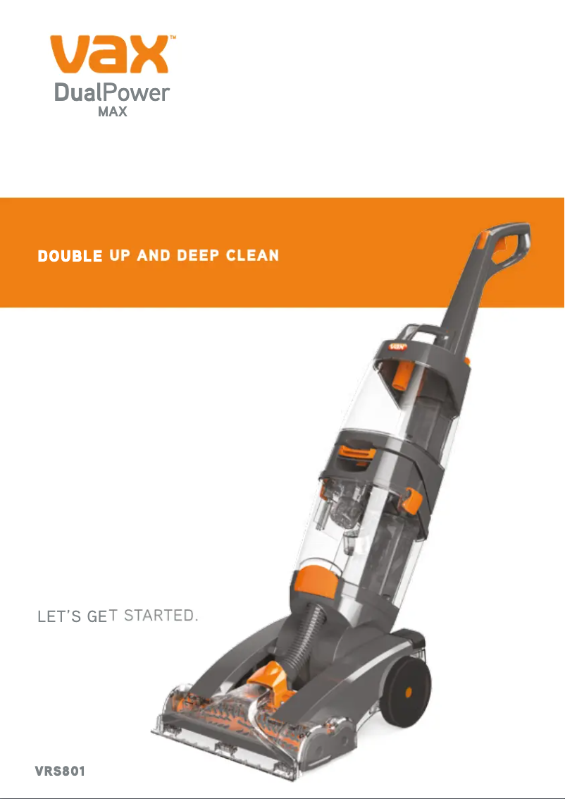 Página 1 del manual Manual de usuario Vax Dual Power Max ECB1TNV1