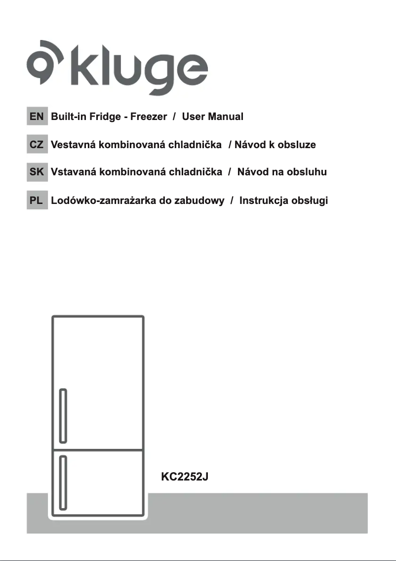 Page n°1 - Guide d'installation Kluge KC2252J
