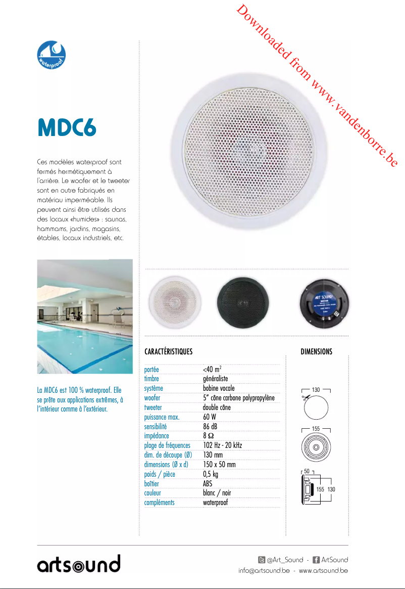 Image de la première page du manuel de l'appareil MDC6