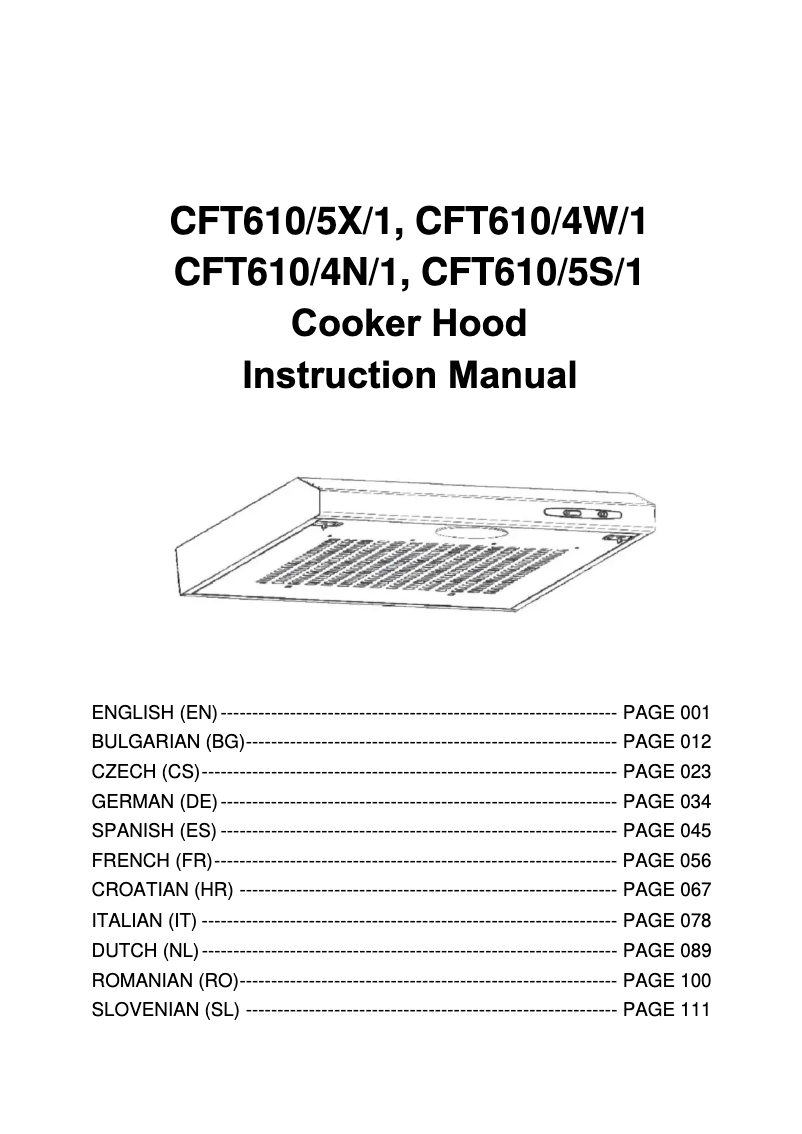 Image de la première page du manuel de l'appareil CFT610/5S