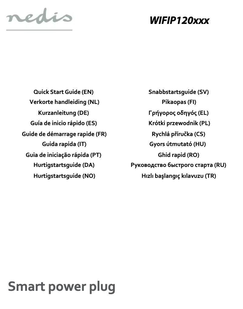 Page 1 de la notice Manuel utilisateur Nedis WIFIP120FWT