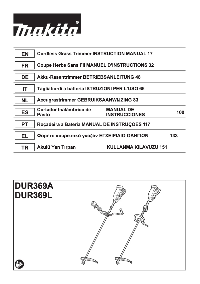 Page n°1 - Manuel utilisateur Makita DUR369LPT2